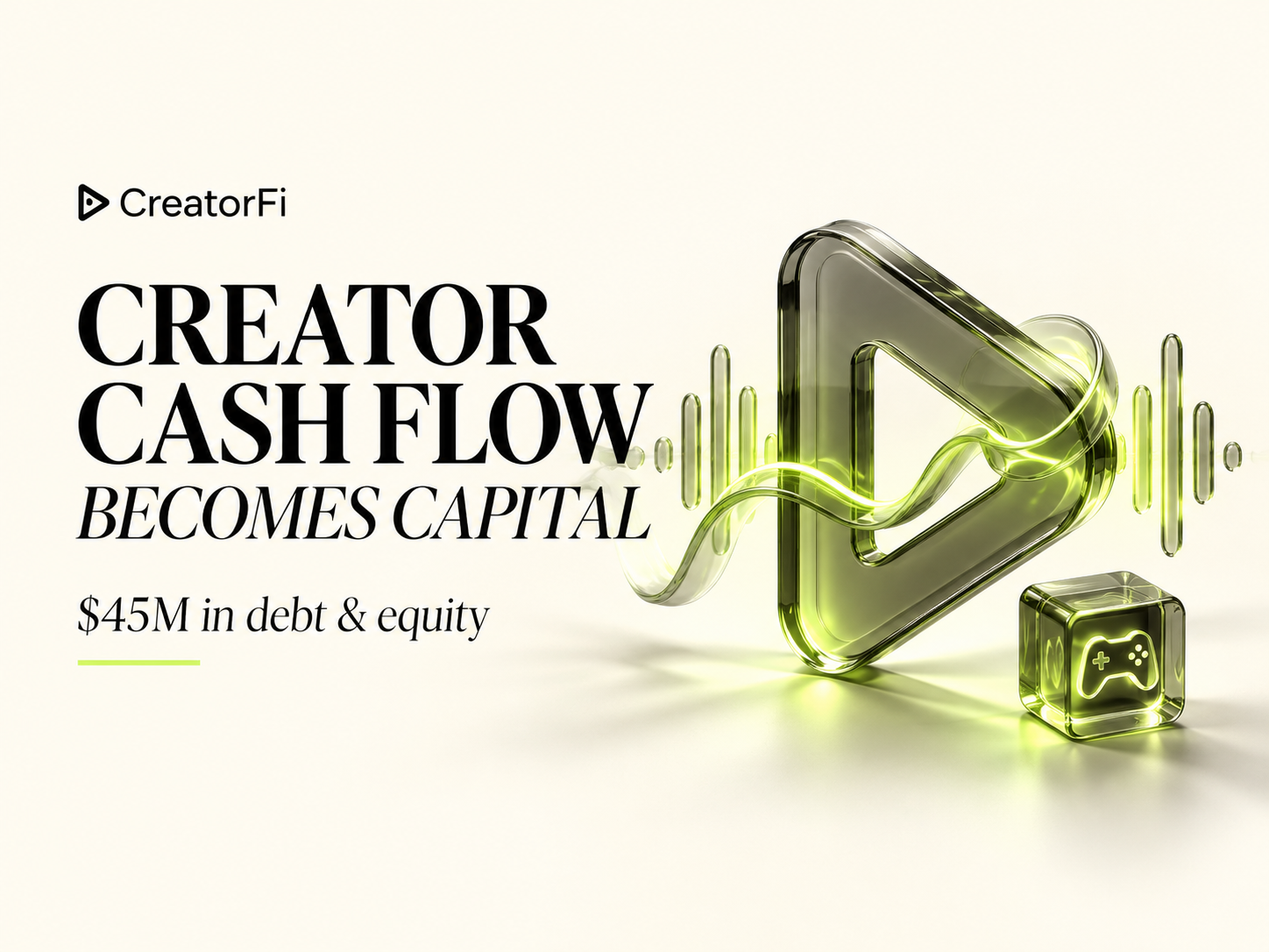 Creator credit is underwritten on recurring revenue, not reach