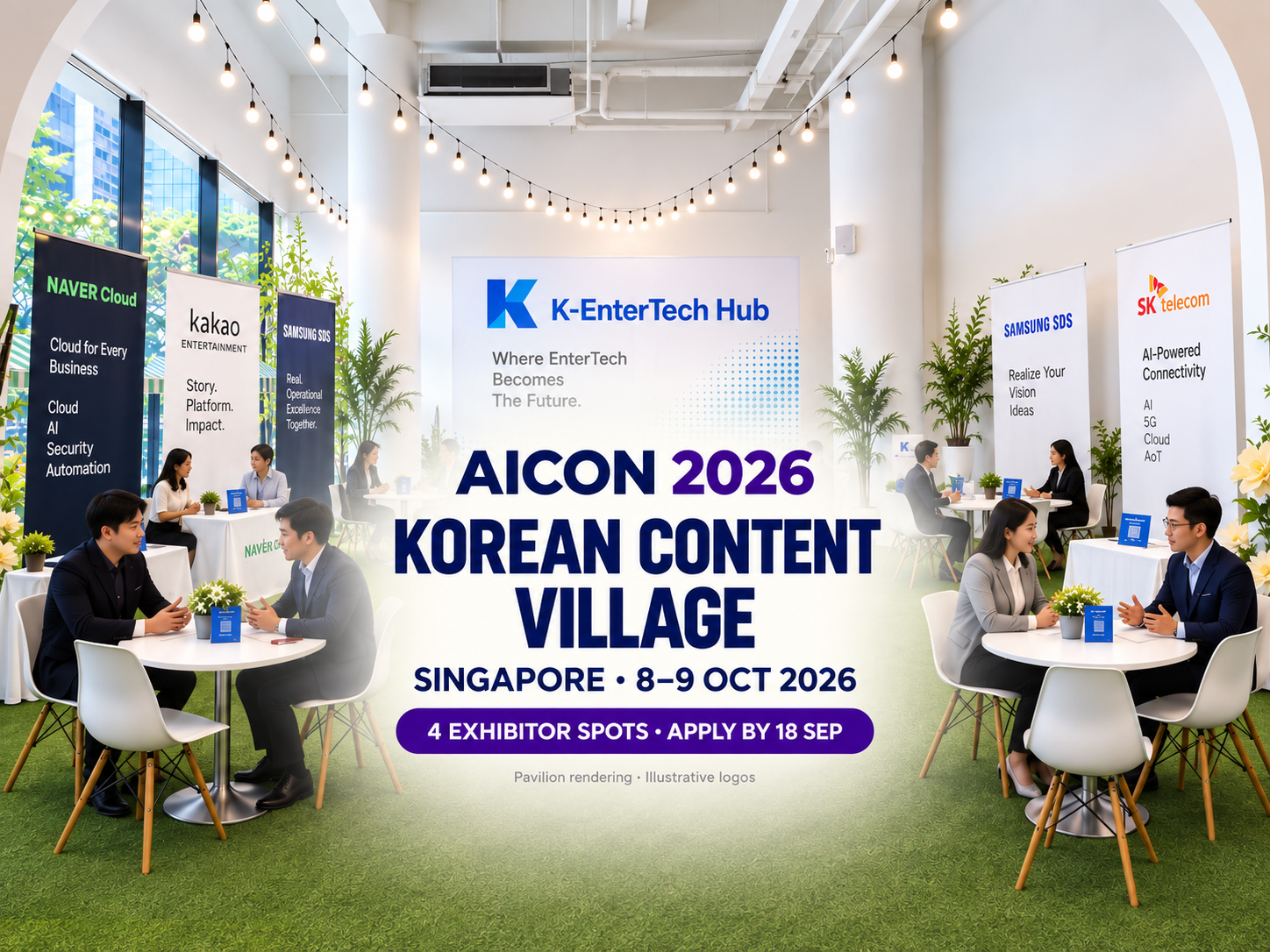 K-EnterTechHub to build the Korea pavilion at AICON 2026 in Singapore