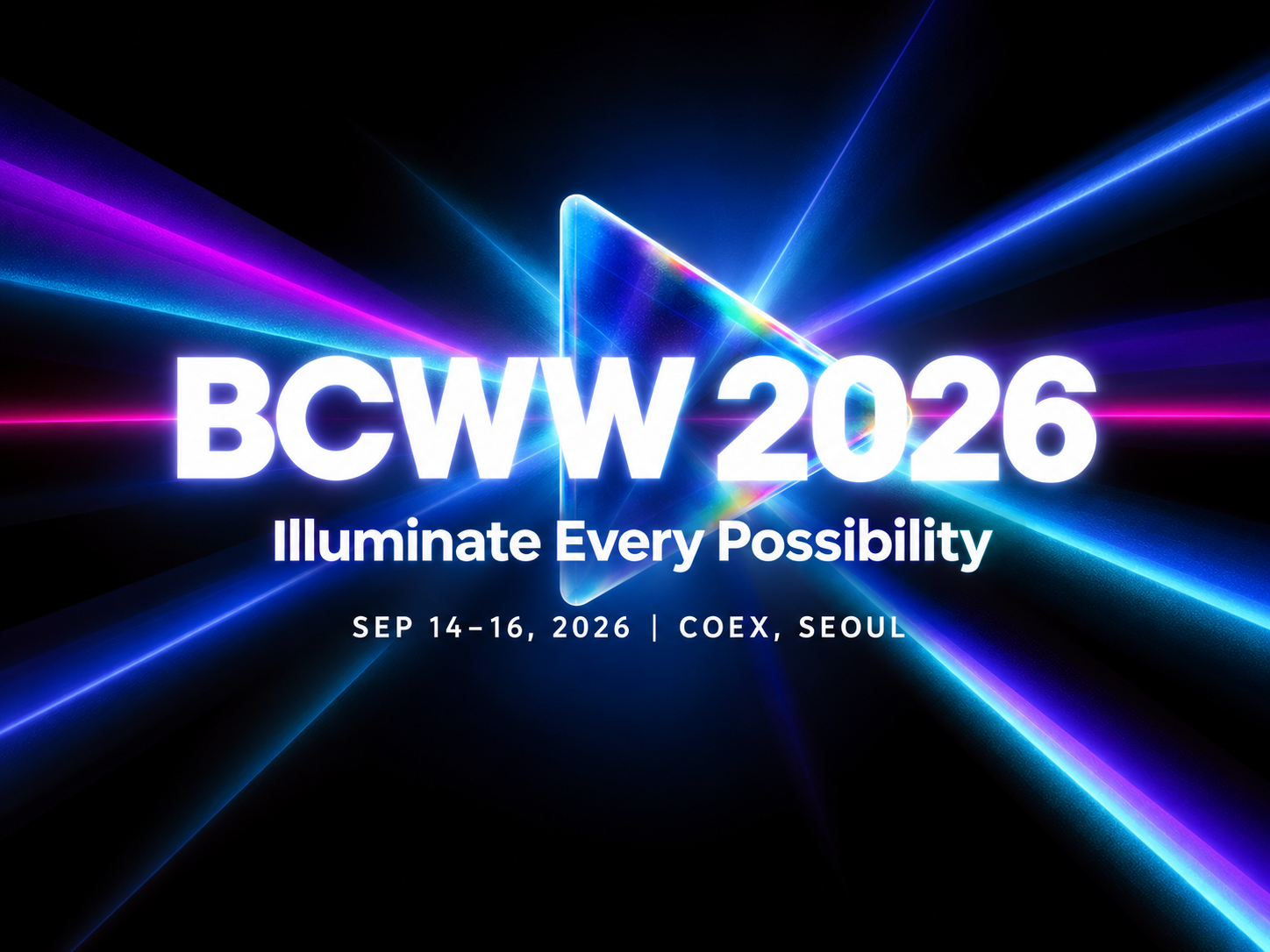 BCWW 2026 Opens September 14–16 at COEX Seoul
