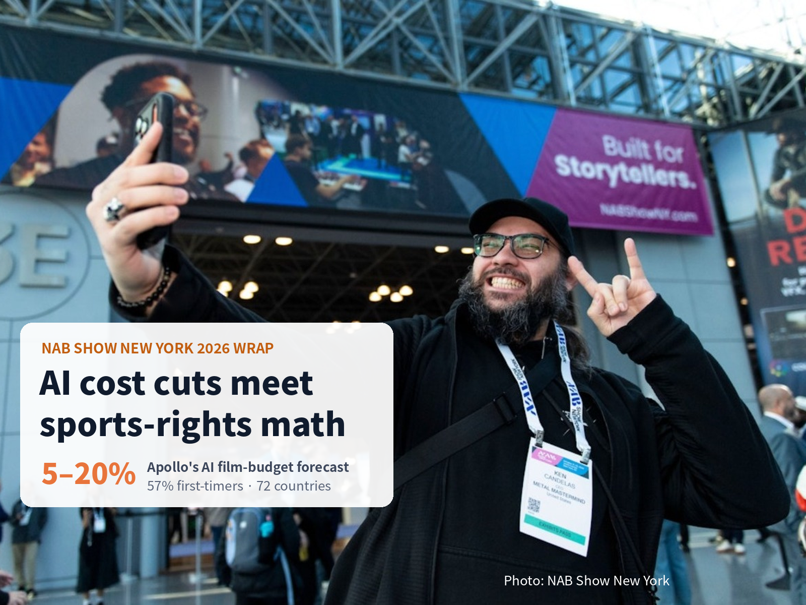 NAB Show New York 2026 puts AI cost cuts and sports-rights economics on the agenda