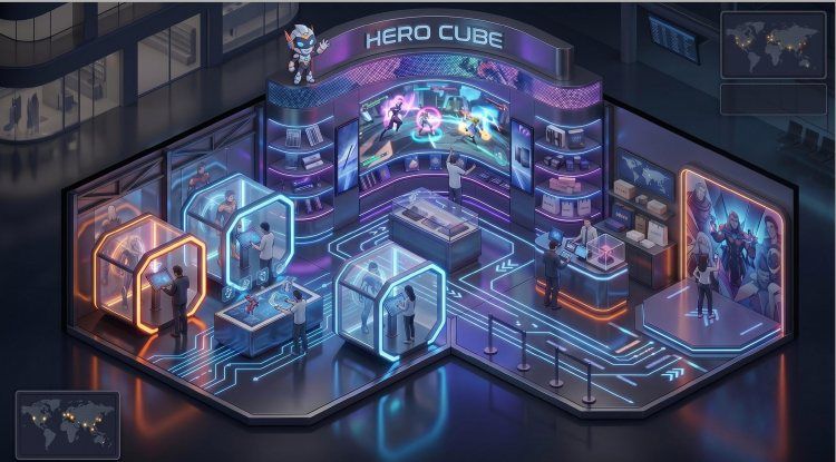 모듈형 공간 ‘히어로 큐브(HERO CUBE)’ 구상도 자료=밀레니얼웍스