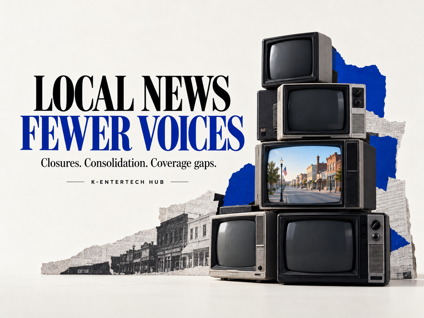 Local news gaps widen in the U.S. as papers close and TV ownership concentrates