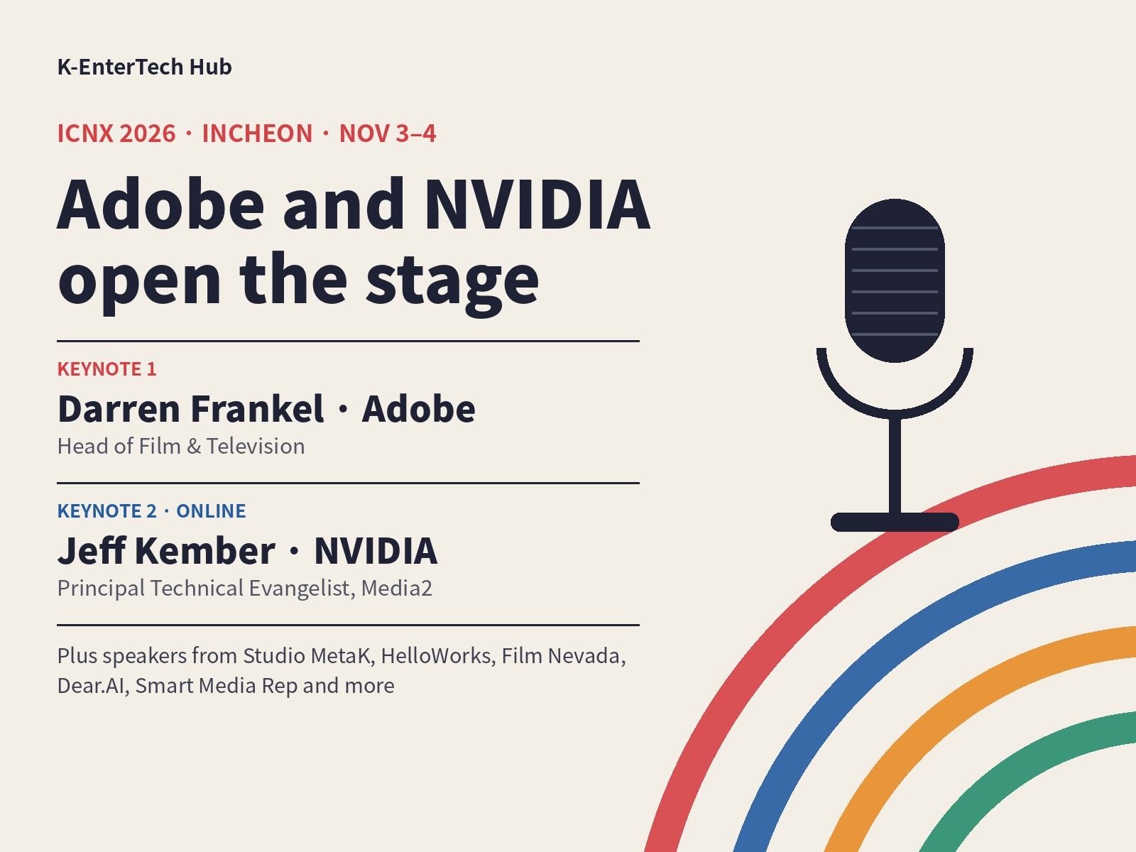 Adobe and NVIDIA to open ICNX 2026 with keynotes