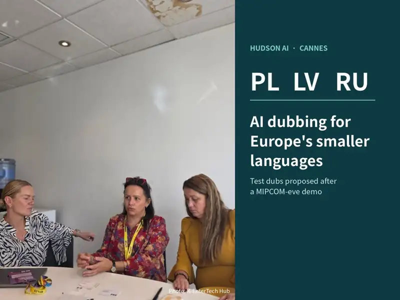 Hudson AI pitches AI dubbing for Europe's smaller languages