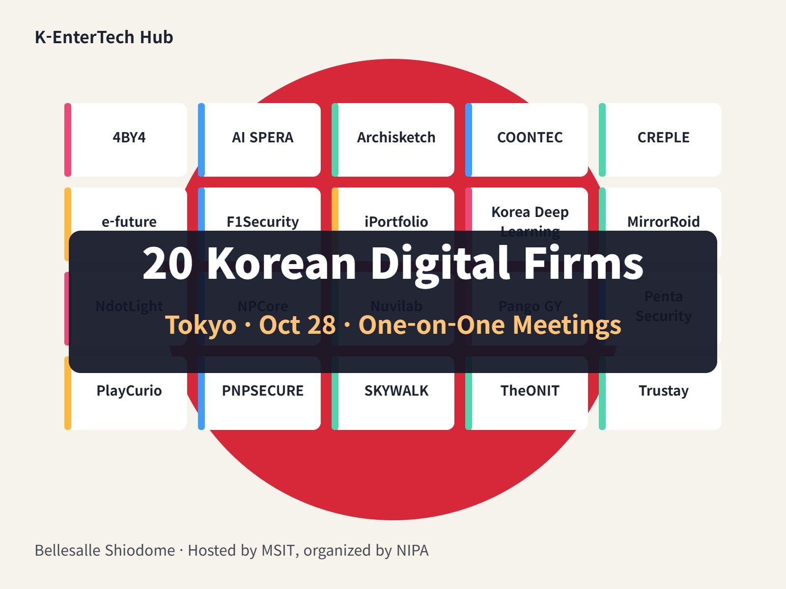 Twenty Korean digital companies head to Tokyo for one-on-one meetings with Japanese buyers
