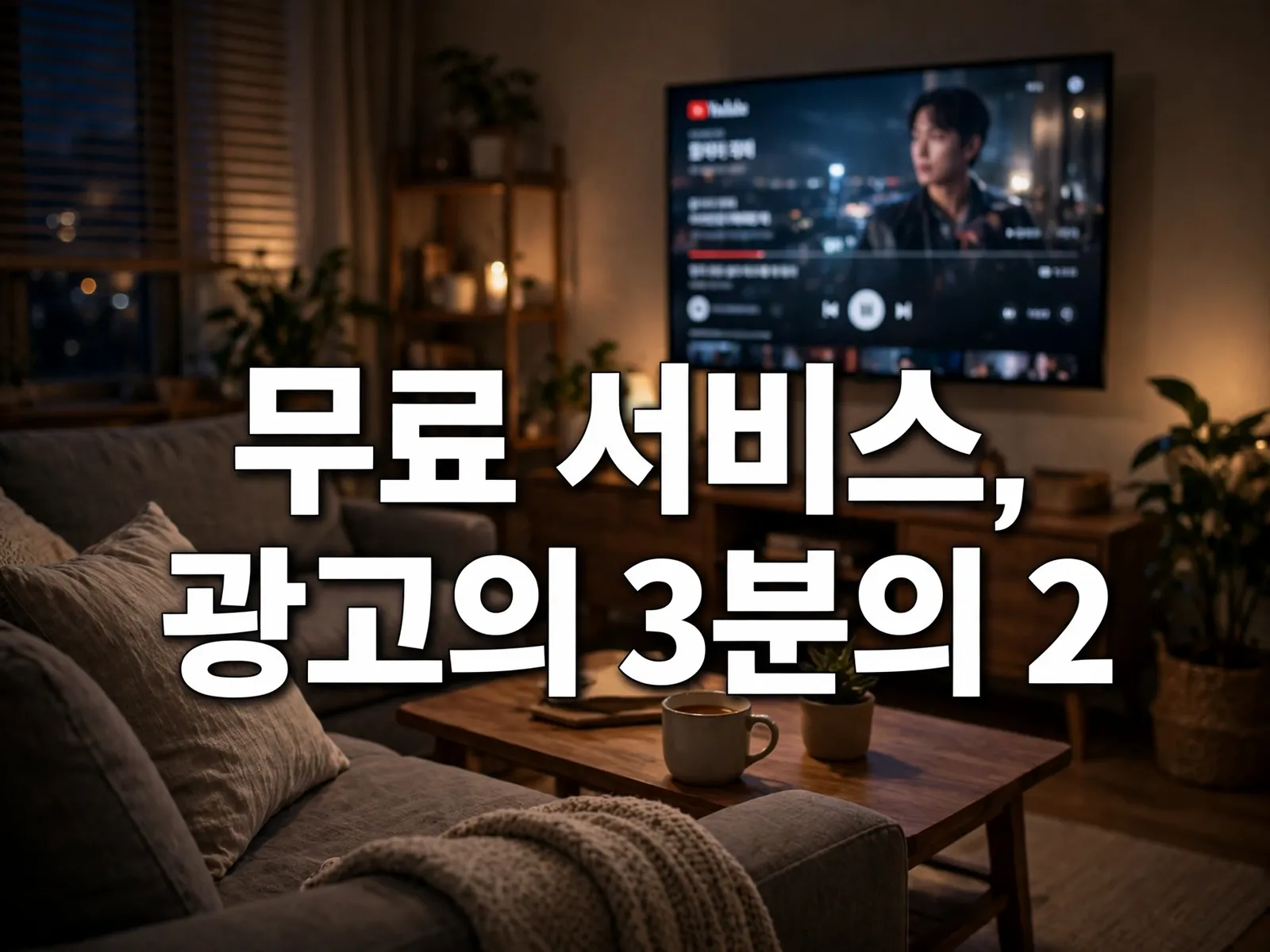 스트리밍 광고 시간 3분의 2, 무료 서비스에서 나온다