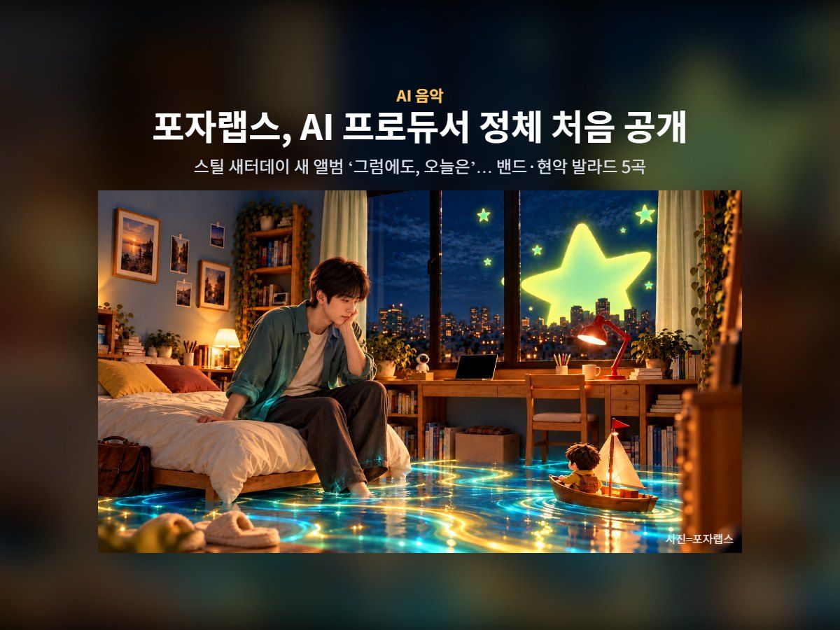 포자랩스, AI 프로듀서 ‘스틸 새터데이’를 자사 아티스트로 공개
