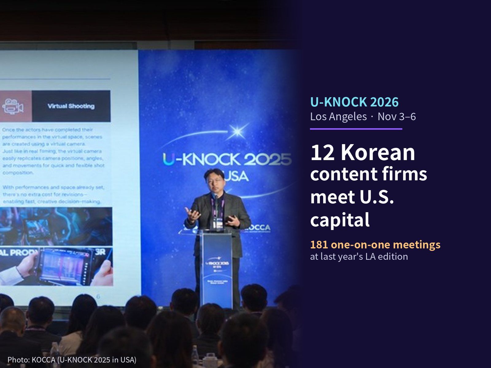 U-KNOCK 2026 opens in LA Nov. 3, and Hollywood finance wants to know who owns Korean IP