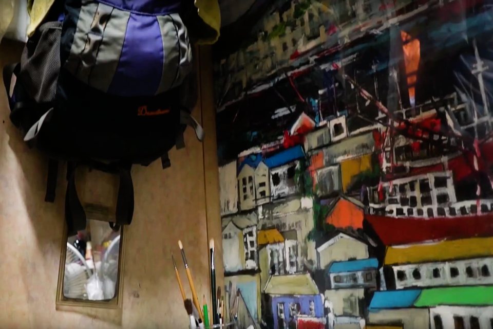 Painting a World in Two Square Meters