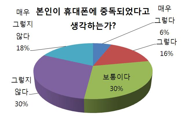 휴대폰 중독, 제 점수는요