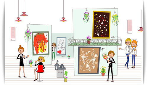 미술관의 꽃 큐레이터