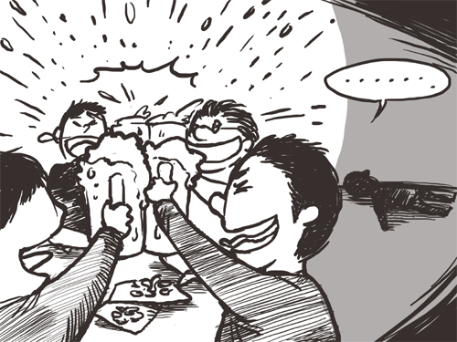 대학생  사회, 술 마시는 학생