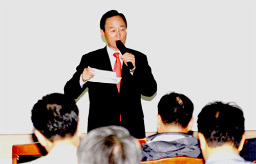 지난 22일 송하진 전주시장 특강 열려