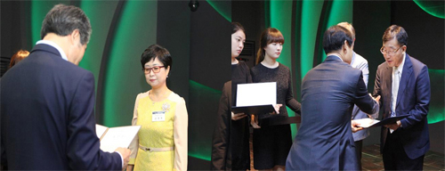 유현희·이창경교수 전라북도 지사상 한국산학연 협의회장상 수여