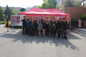 봉사동아리 해병대 전우회 ‘팔각회’ 홍보행사 주최