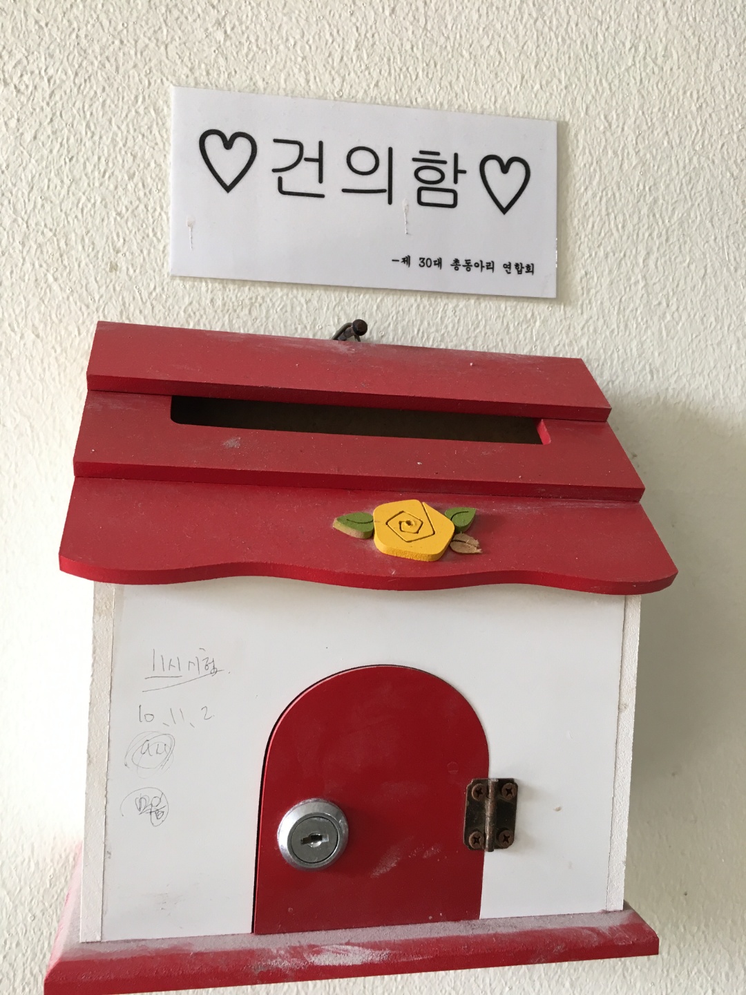 건물 내 건의함, 의미 없이 덩그러니