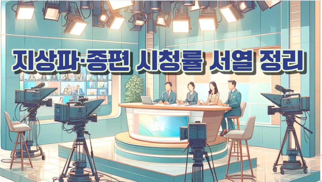 2024년 방송사 시청점유율 최종 순위