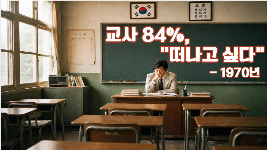 1970년 교직에 대한 만족도 조사