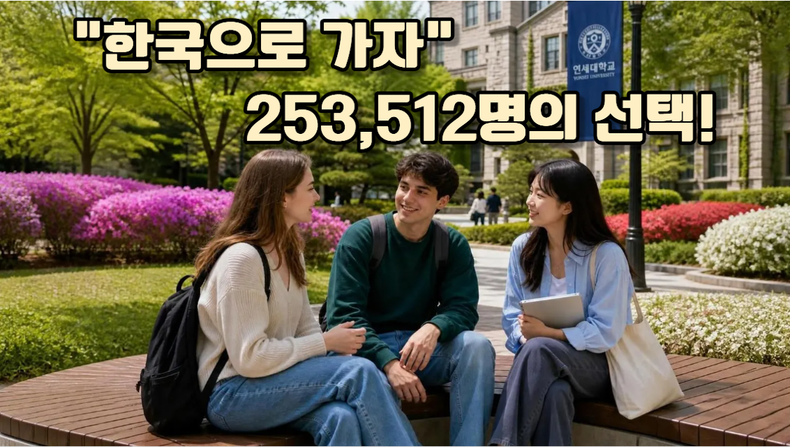 한국에 가장 많은 외국인 유학생은?