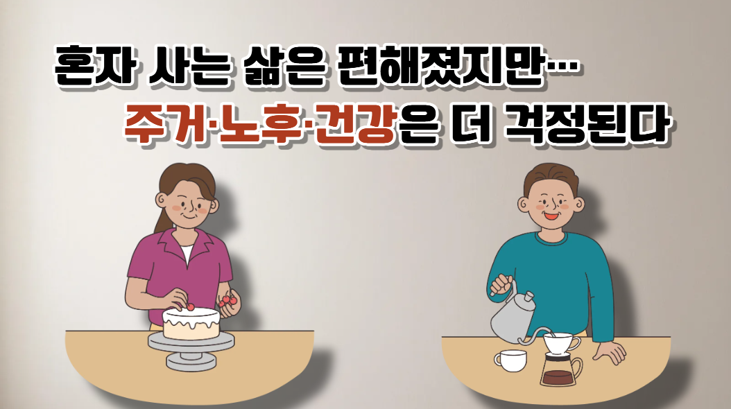800만 1인가구 시대, 혼자 사는 삶이 달라졌다