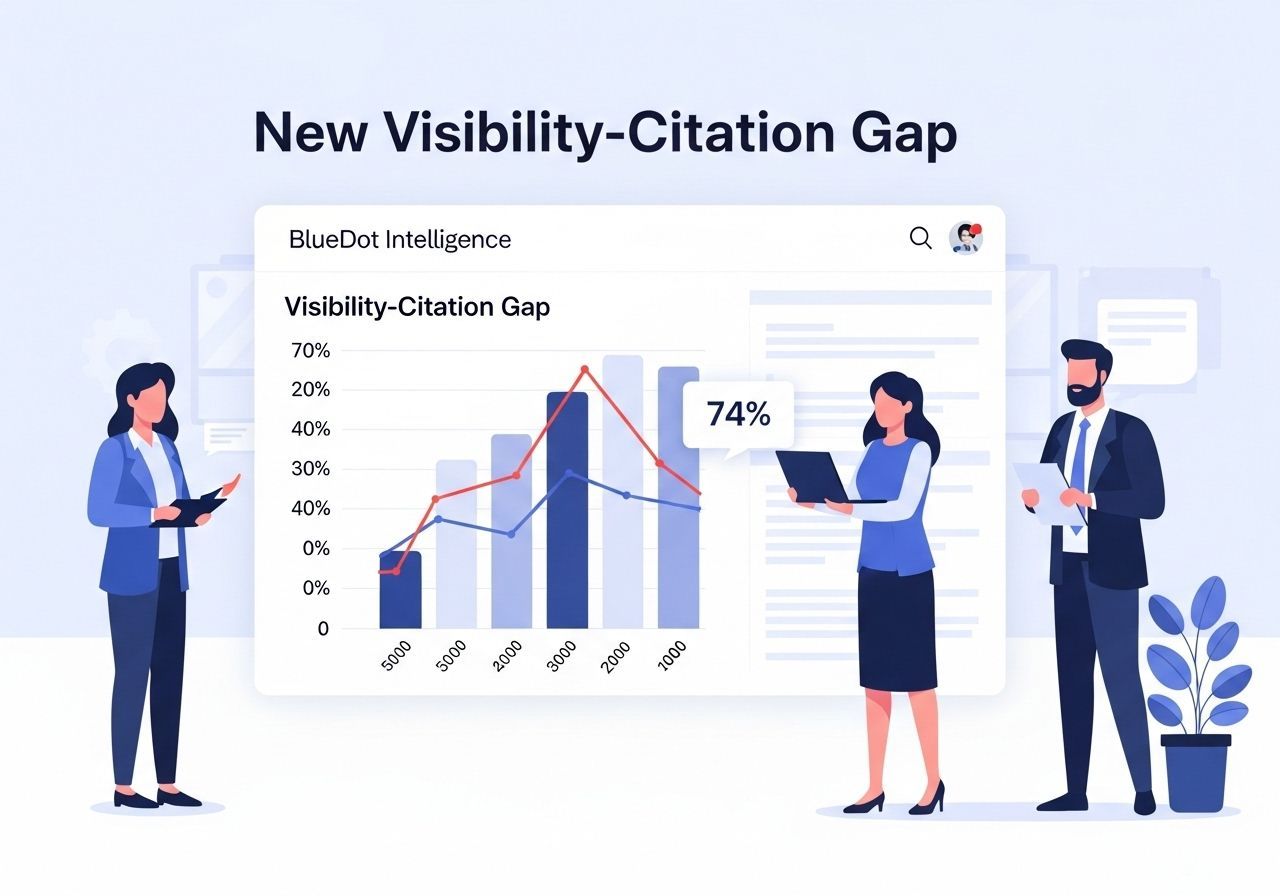 [블루닷 인텔리전스] 대시보드에 '가시성-인용 갭' 지표가 추가됩니다