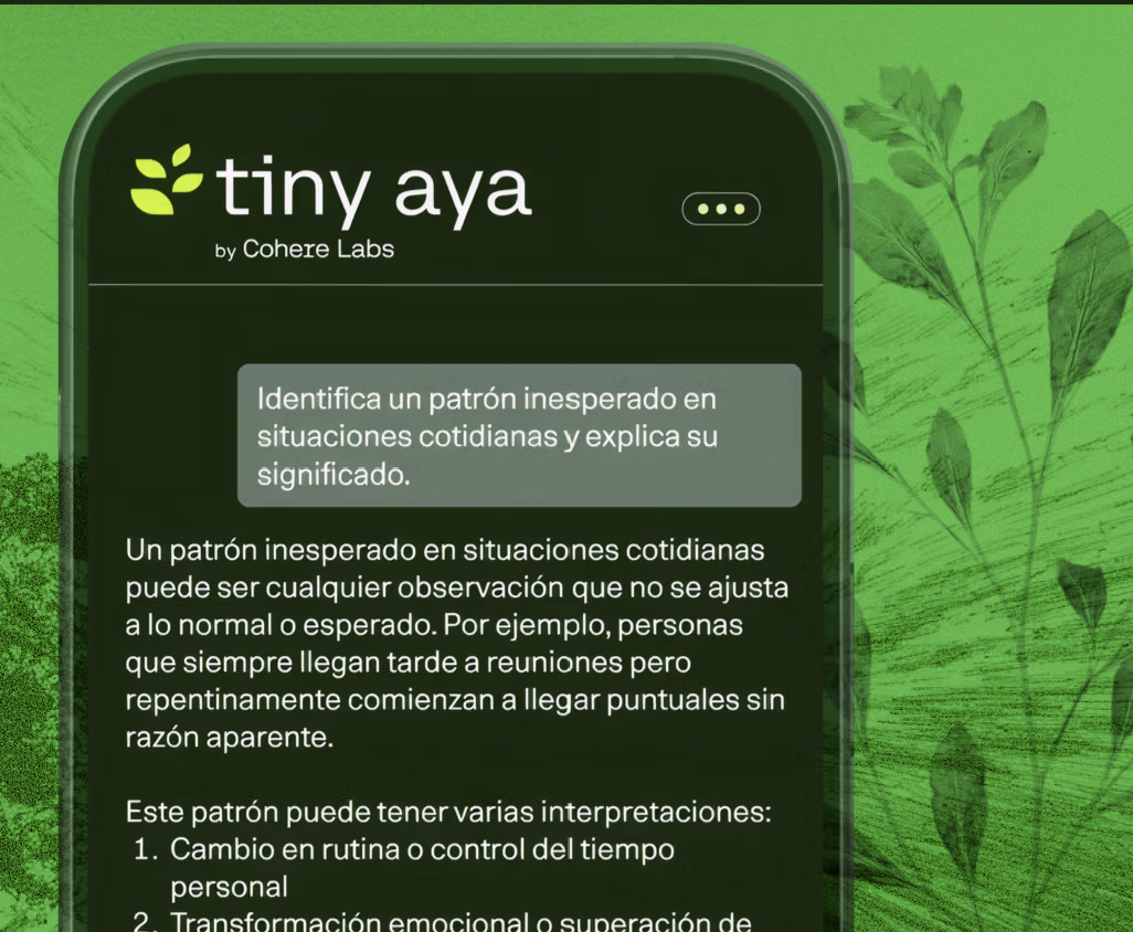 코히어(Cohere), 70개 이상 언어 지원 오픈 다국어 모델 'Tiny Aya' 패밀리 출시