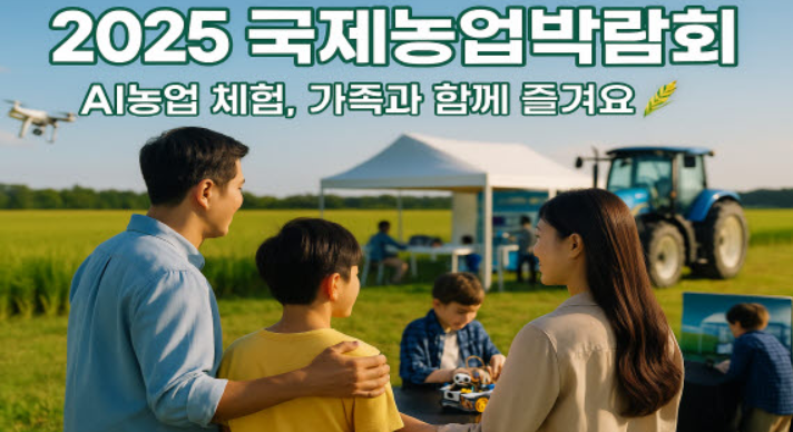 🎇🎇K-농업의 미래 한눈에…😀'국제농업박람회' 구경 가요