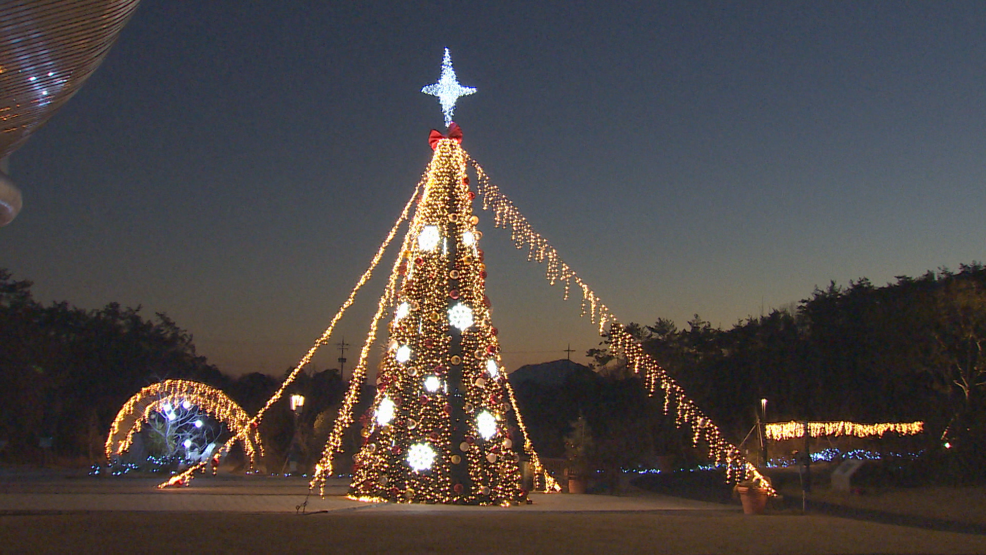해남 산이정원 겨울 야간 축제🎄🎄, '별빛정원 페스타' 개막