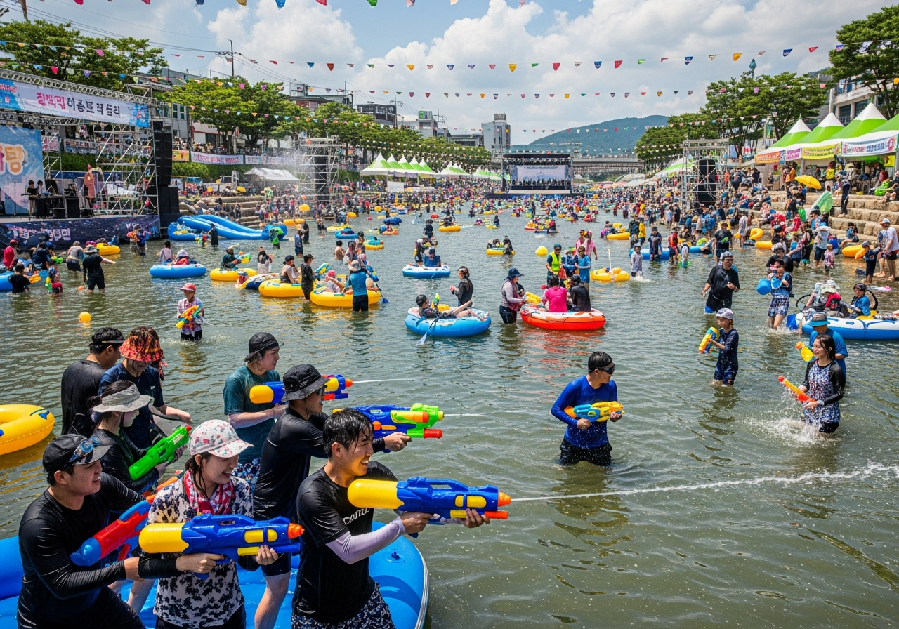 💦 무안 한복판이 워터파크로!