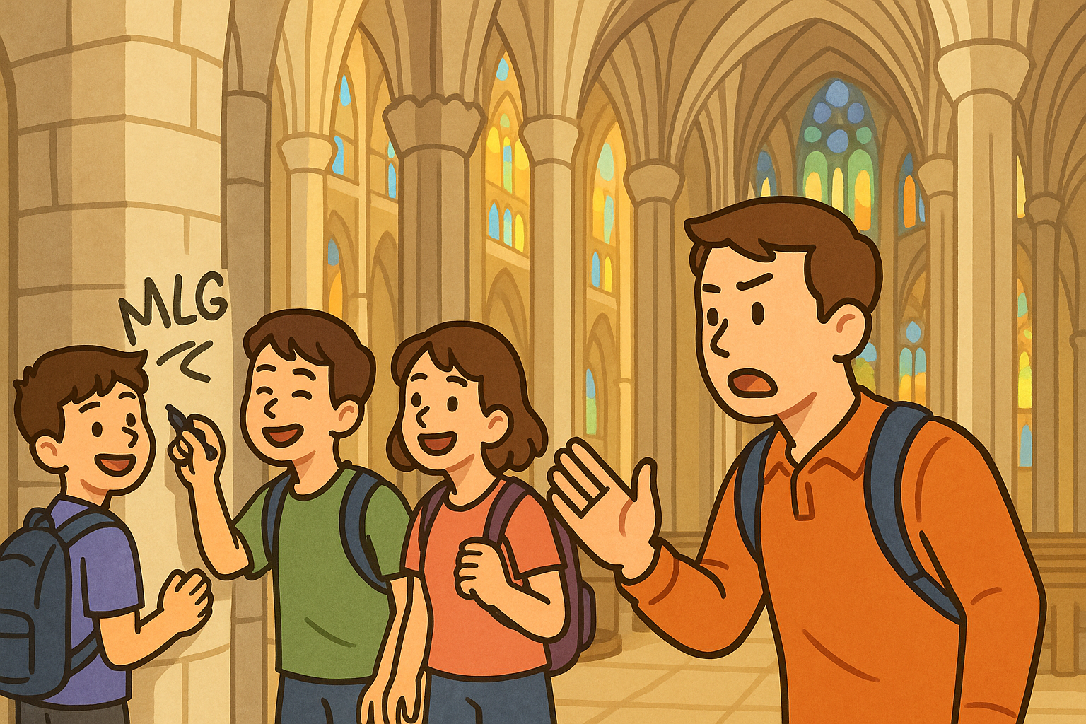 [쿨리가 간다] 스페인 성당에 '한국어 낙서'가?!