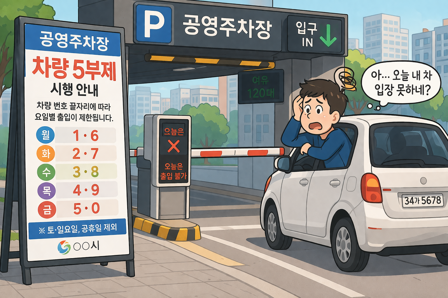 [쿨리가 간다] 오늘부턴 자동차도 하루씩 쉬어요