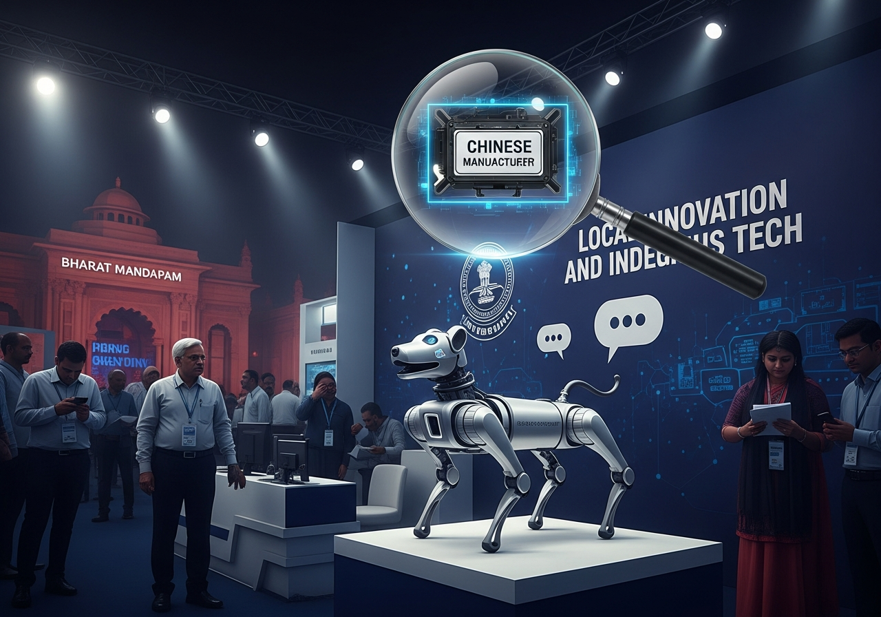 인도 AI 정상회의서 ‘중국산 로봇’ 자작 주장 논란… 대학 부스 철수 요구