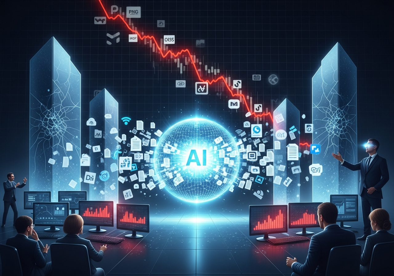 AI 공포에 흔들린 소프트웨어 주식, 과민 반응일까 구조적 위기의 시작일까