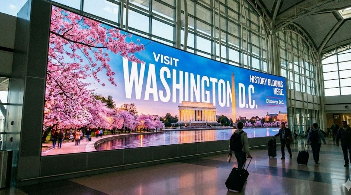 미국 클리어채널, 워싱턴 공항과 광고사업권 계약 체결