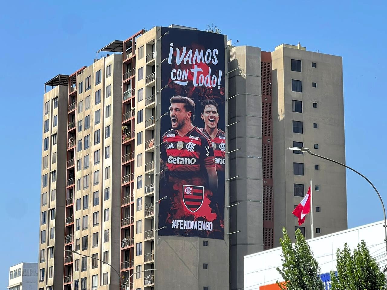 플라멩구 응원 열기 관련 옥외광고 캠페인 이미지