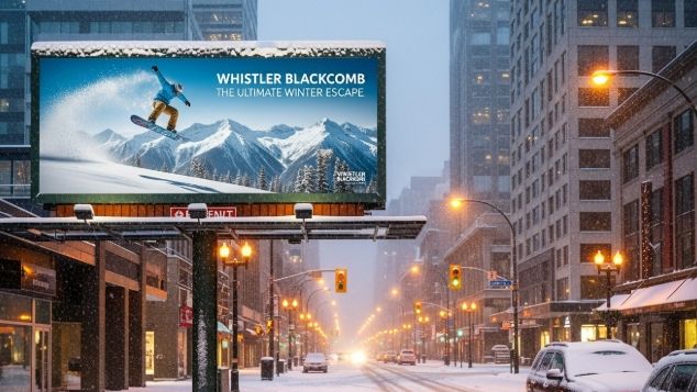 폭설을 크리에이티브 요소로 바꾸다… 캐나다 겨울이 증명한 옥외광고의 힘