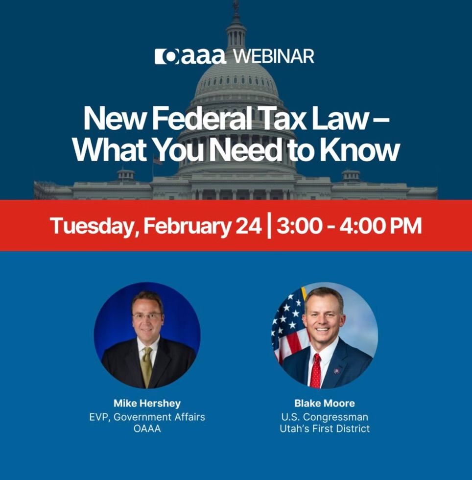 New U.S. Tax Rules Take Effect: OAAA Hosts Exclusive Industry Webinar
