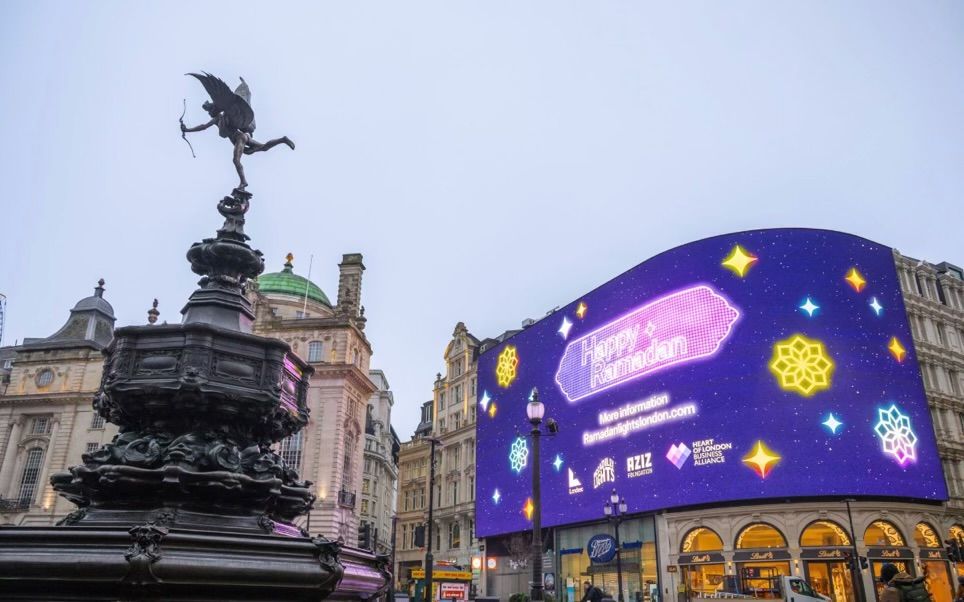 Ramadan Illuminates Piccadilly Lights as Brands Embrace Cultural Moments