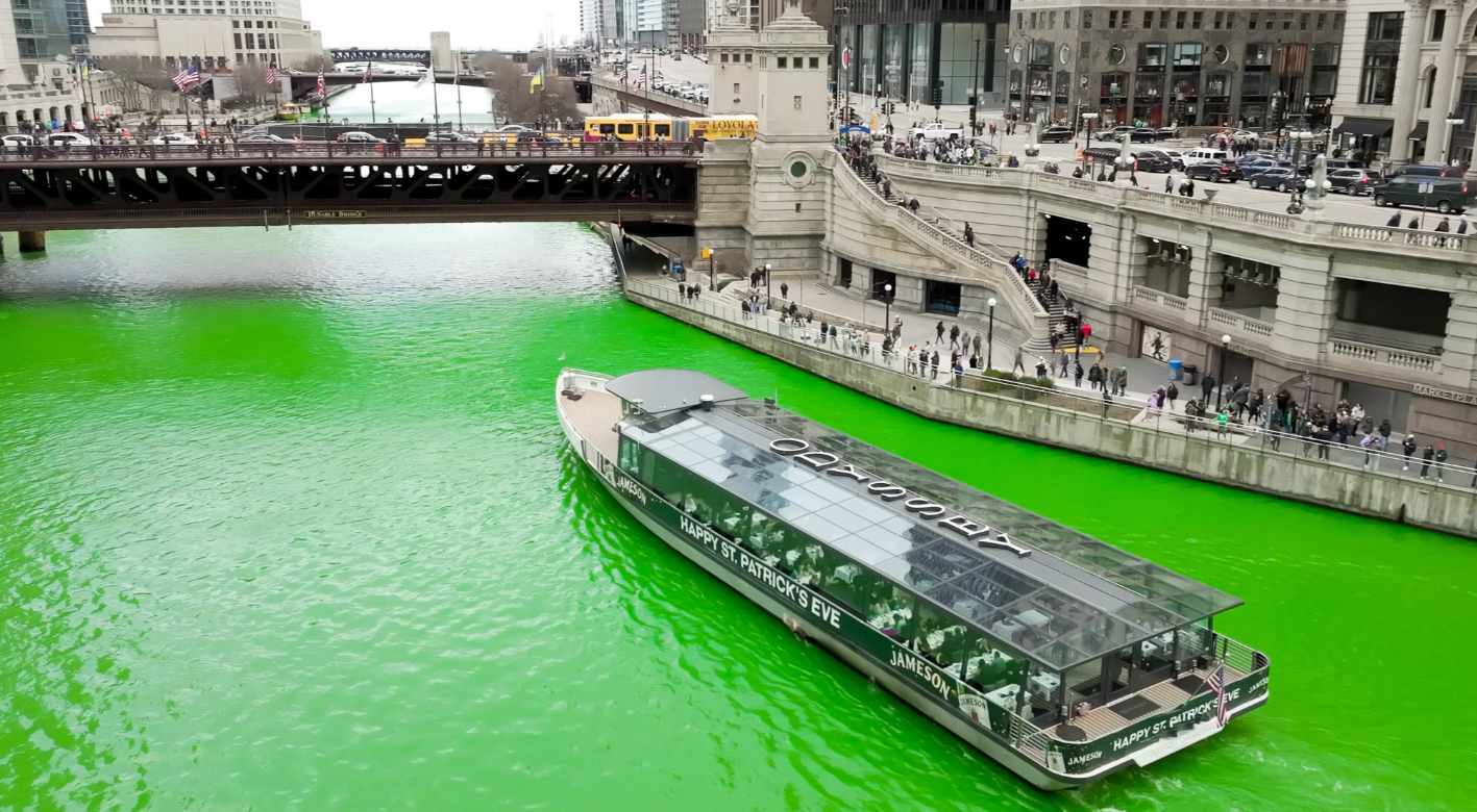St. Patrick's Day activation in Chicago