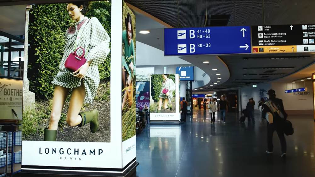 Longchamp Localizes Global Identity Through OOH in New York Soho and Frankfurt Airport