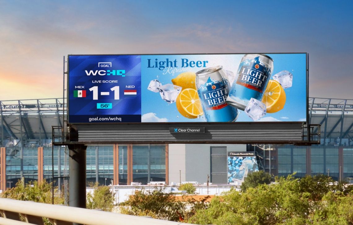 First-of-its-kind partnership between Clear Channel Outdoor and Footballco will bring curated, real-time tournament content to digital screens across America, reaching fans where they live, work and play.