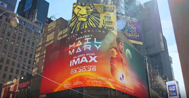 '프로젝트 헤일 메리' 영화 마케팅…뉴욕 도심을 외계 행성 착륙지로 구현