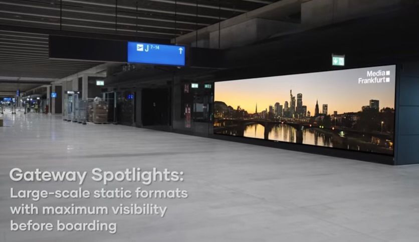 A Glimpse of Advertising Along the Piers at Frankfurt Airport’s Terminal 3 | Media Frankfurt