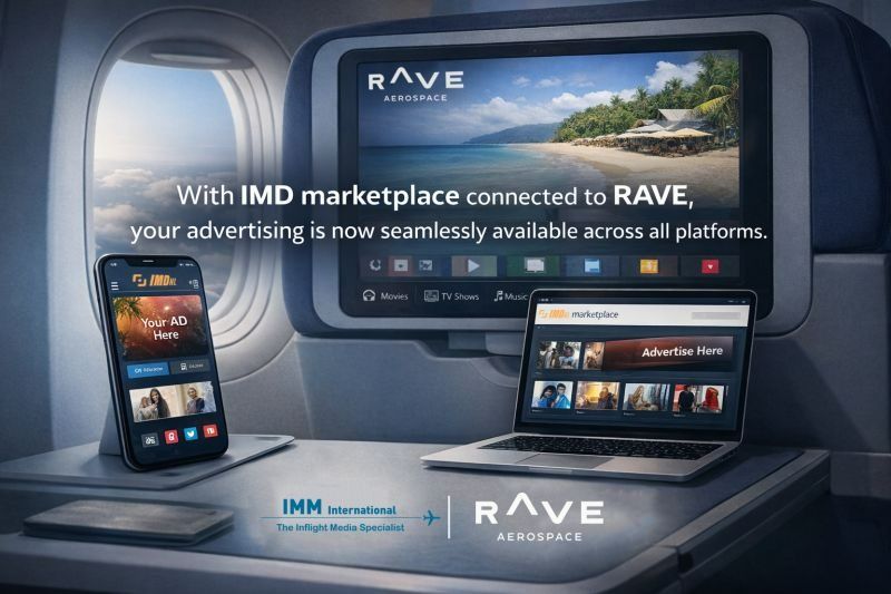 RAVE Aerospace and IMM Join Forces to Expand Global Inflight Advertising Market