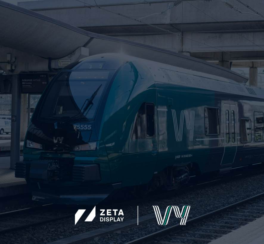 ZetaDisplay secures landmark onboard commerce media and DOOH contract with Vy, Norway’s national rail operator