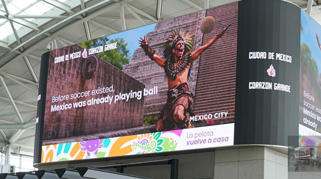 멕시코시, 인천공항 T1 트윈타워서 FIFA 월드컵 DOOH 캠페인 전개