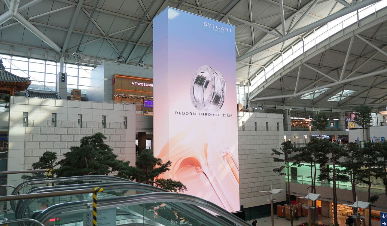 Bvlgari Launches High Impact Airport Campaign for Seoul High Jewelry Event