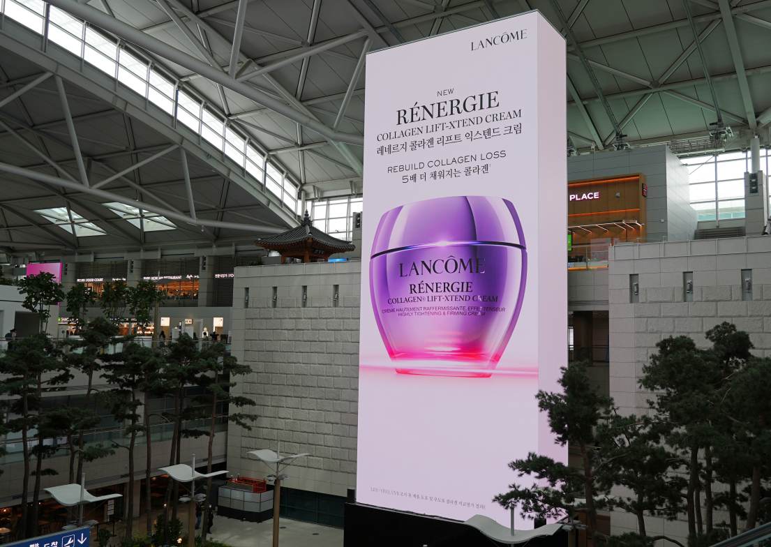 Lancôme Takes Over Seoul Incheon Airport with a Landmark DOOH