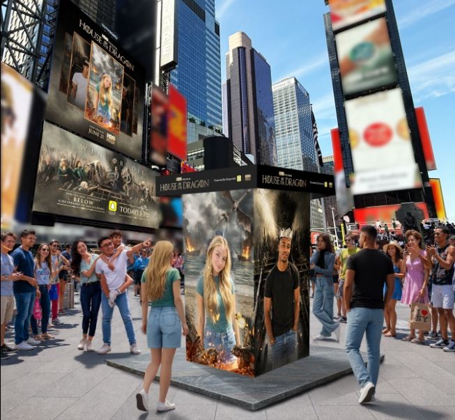 OUTFRONT and Snapchat today launched 'Crowd Created', an interactive experience debuting with HBO Max to celebrate the upcoming Season 3 premiere of House of the Dragon ahead of its June 21 debut.