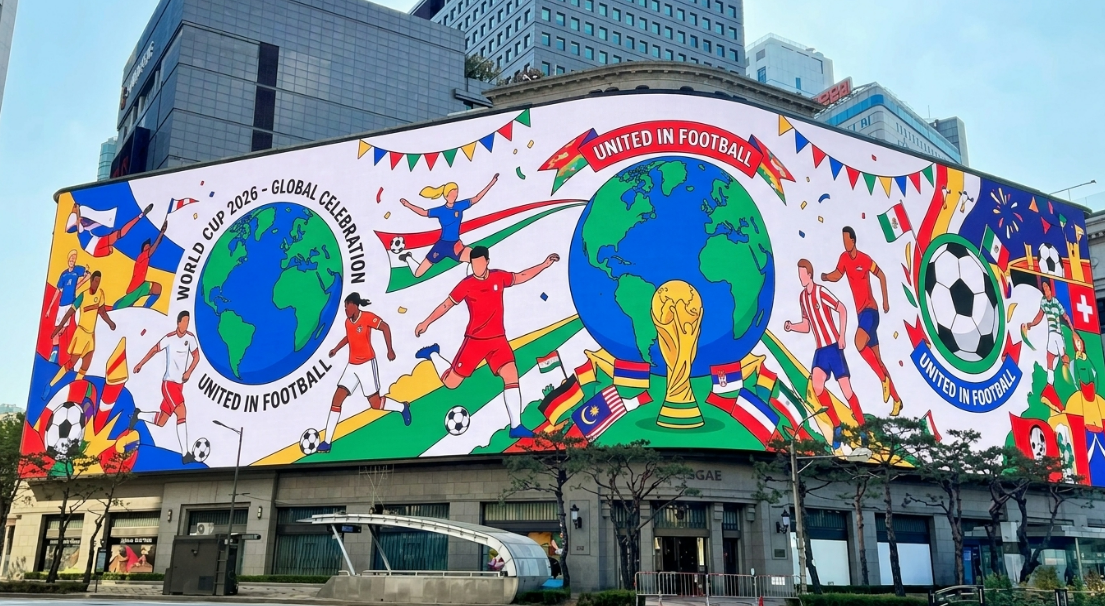 1,292.3m² Shinsegae Square to Broadcast Korea’s World Cup Matches Live in Downtown Seoul
